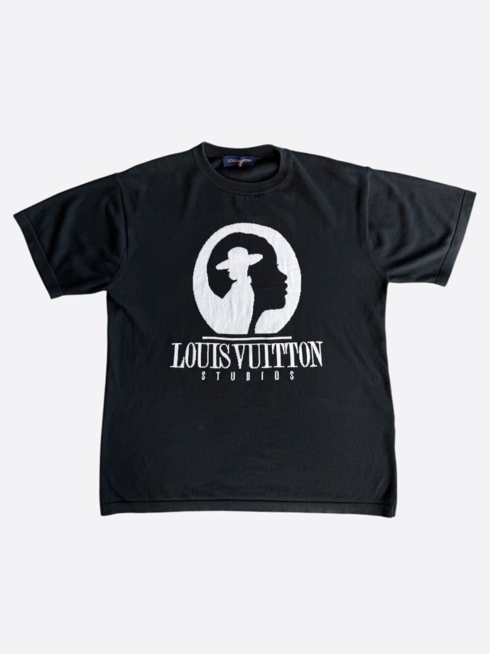 Louis Vuitton Black & White Studios Intarsia T-Shirt